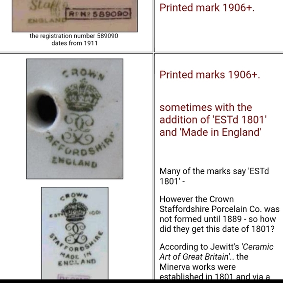 🇨🇦 Antique Staffordshire Crown jewelry set - Picture 16 of 16